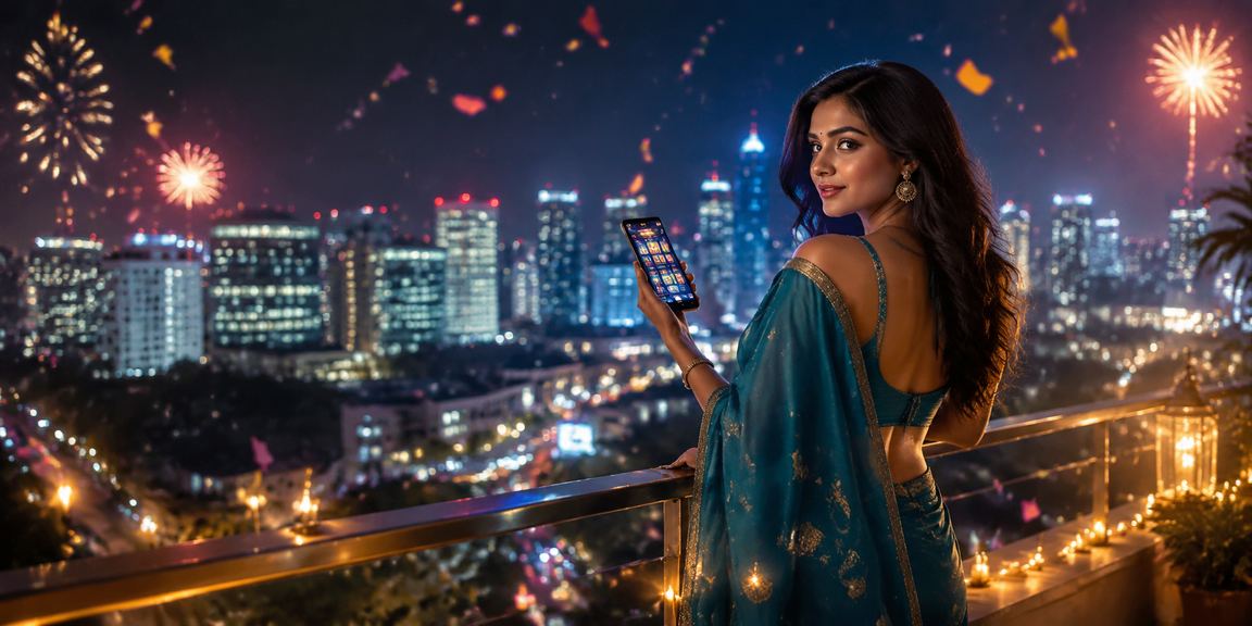 User enjoying mobile Andar Bahar game in Indian setting